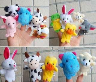   Plush Animal Finger Puppets Baby Dolls Boy Girl Party Gift D006  
