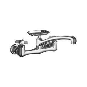   Clearwater Wall Mount Sink Faucet K 7855 3 CP Chrome: Home Improvement