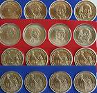 2007 Presidential Dollar Coins 8 Satin P & D From US Mint Set Blister 