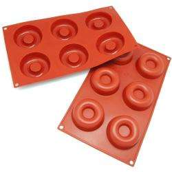   and Donut Silicone Mold/ Baking Pans (Pack of 2)  