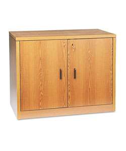 Hon 10500 Series Oak Storage Cabinet with Doors  