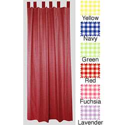 Tadpoles Double Sided Gingham Tab Top Curtain Panel  