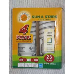    Four Package of 23w Compact Fluorescent Bulbs 