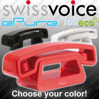 swissvoice ePure Cordless DECT Phone fulleco Single 1 Handset Black 