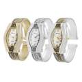 Geneva Platinum Womens Filigree Cuff Watch