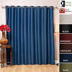 Wide width Fire Retardant 84 inch Blackout Curtain Panel   
