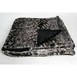 Snow Leopard Microplush Throw Blanket  Overstock
