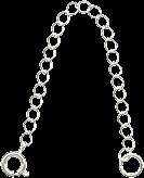 10 Necklace EXTENDERS Curb CHAIN~ SILVER +/or GOLD 3  