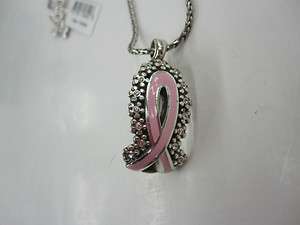 Brighton Power of Pink Necklace & ID Badgeclip Silver   Style #D29504 