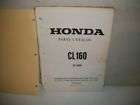 Manual Honda CL 160 Parts Catalog Copyright 73 C12