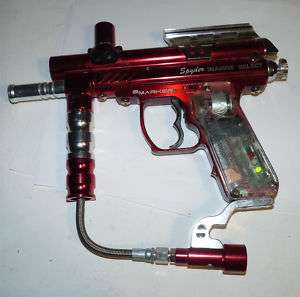 Spyder Emarker Red Paintball Gun E Marker Works Used  