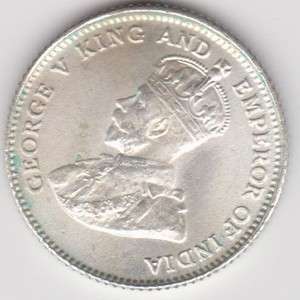 1926 Straits Settlement Coin   King George V   10 (Ten) Cent Coin 