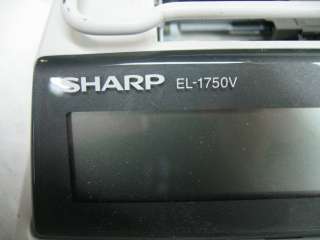 Sharp EL 1750V Color Print Calculator 12 Digit  