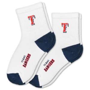  MLB Texas Rangers Kids Youth Socks (2 Pack): Sports 