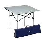 ALUMINUM ROLL UP FOLDING OUTDOOR CAMPING PICNIC TABLE Free Shipping