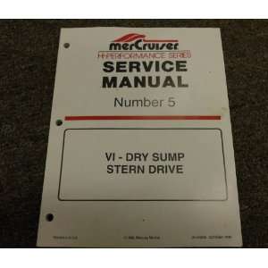  1998 MerCruiser # 5 Hi Performance VI Dry Sump Manual 