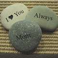 Inspirational Mom, I Love You, Always Stones (Set of 3)