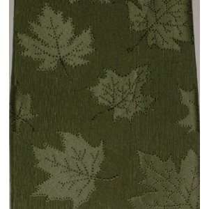   Green Leaves Tablecloth Fabric Table Cloth 70 Round: Home & Kitchen