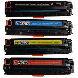 Hewlett Packard CB540, CB541, CB542, CB543 Toner Set (Remanufactured 