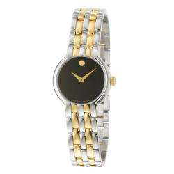 Movado Womens Veturi Yellow Goldplated Steel Quartz Watch 