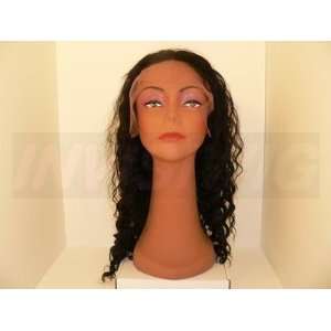    Full Lace Wig length 16, Color 1, Texture Deep Wave Beauty