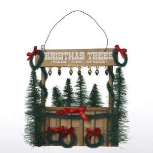   Pack of 12 Rustic Christmas Tree Stand Ornaments 5