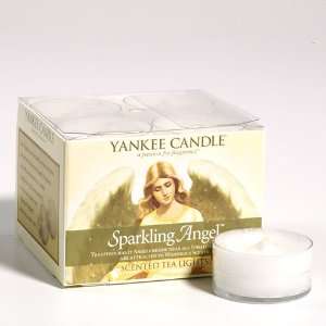  Sparkling Angel   Yankee Candle Box of 12 Tea Lights: Home 