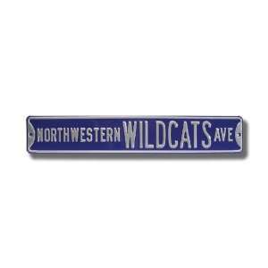  NORTHWESTERN WILDCATS AVE Street Sign