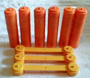   Orange Modular Bridge Beam Set (51)by AURORA Model Motoring T Jet