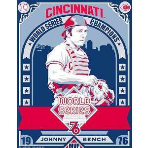 Cincinnati Reds Johnny Bench Limited Edition Screen Print:  
