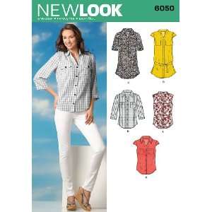  New Look 6050 Misses Tops Sewing Pattern, Size A (4 6 8 