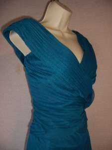   Blue Teal Mother of Bride Jersey Formal Gown Dress 14W 14  