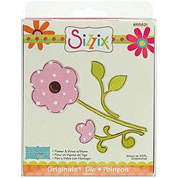 Sizzix Originals Large Flower and Vines with Stem Die  