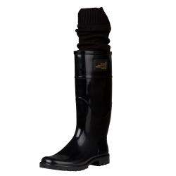 Dolce & Gabbana Black Rubber Rain Boots  Overstock