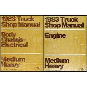    8000 Medium Heavy Truck Repair Shop Manual Set Original: Ford: Books