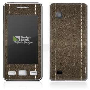  Design Skins for Samsung Star 2 S5260   Brown Leather 