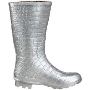 Khombu Rain Boots Silver Metalic Kaymen Girl Youth all sizes   NIB New 