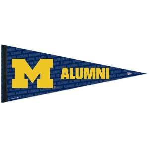 Michigan Wolverines Pennant   Premium Felt Alumni Style 