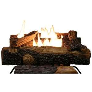 Sure Heat Mountain Oak Vented Dual Bruner Log Set for Natural Gas 