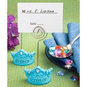  Blue crown design place card holders 