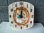 vintage  victorian lady clock ceramic japan expedited shipping 