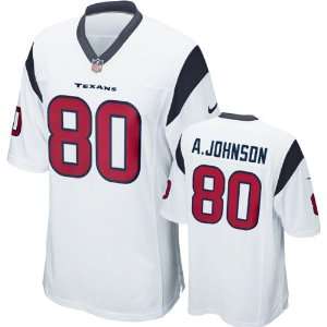  Andre Johnson Jersey Away White Game Replica #80 Nike 