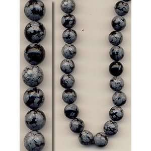 Snowflake Obsidian 10 mm Rounds