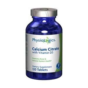  PhysioLogics   Calcium Citrate w/ Vitamin D3 120t: Health 