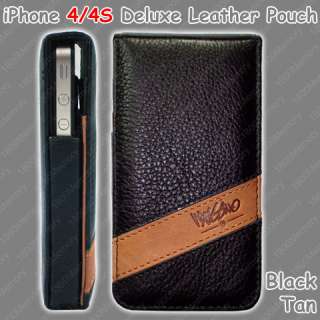 GENUINE Mossimo Deluxe Leather Pouch for Apple iPhone 4  