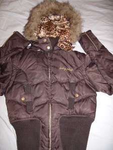 Brown BABY PHAT Fur Jacket Vest S  