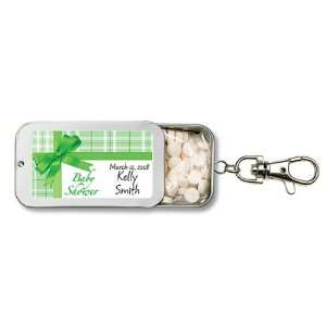 : Wedding Favors Green Gift Wrap Baby Shower Design Personalized Key 