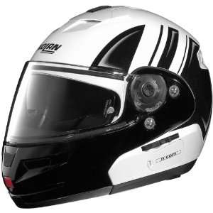 Nolan Motorrad N103 N Com Sports Bike Motorcycle Helmet   Glossy White 