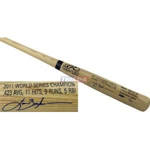  Autographed Bat   TRISTAR Rawlings Name Model Engraved 2011 World 