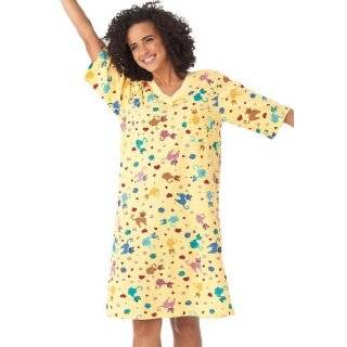   of 3 Short Sleeve Fun Print Cotton Nightgowns Plus Size 6X Clothing